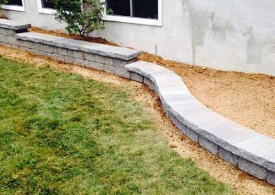 Phillips Landscaping Services_stone & brick raised beds